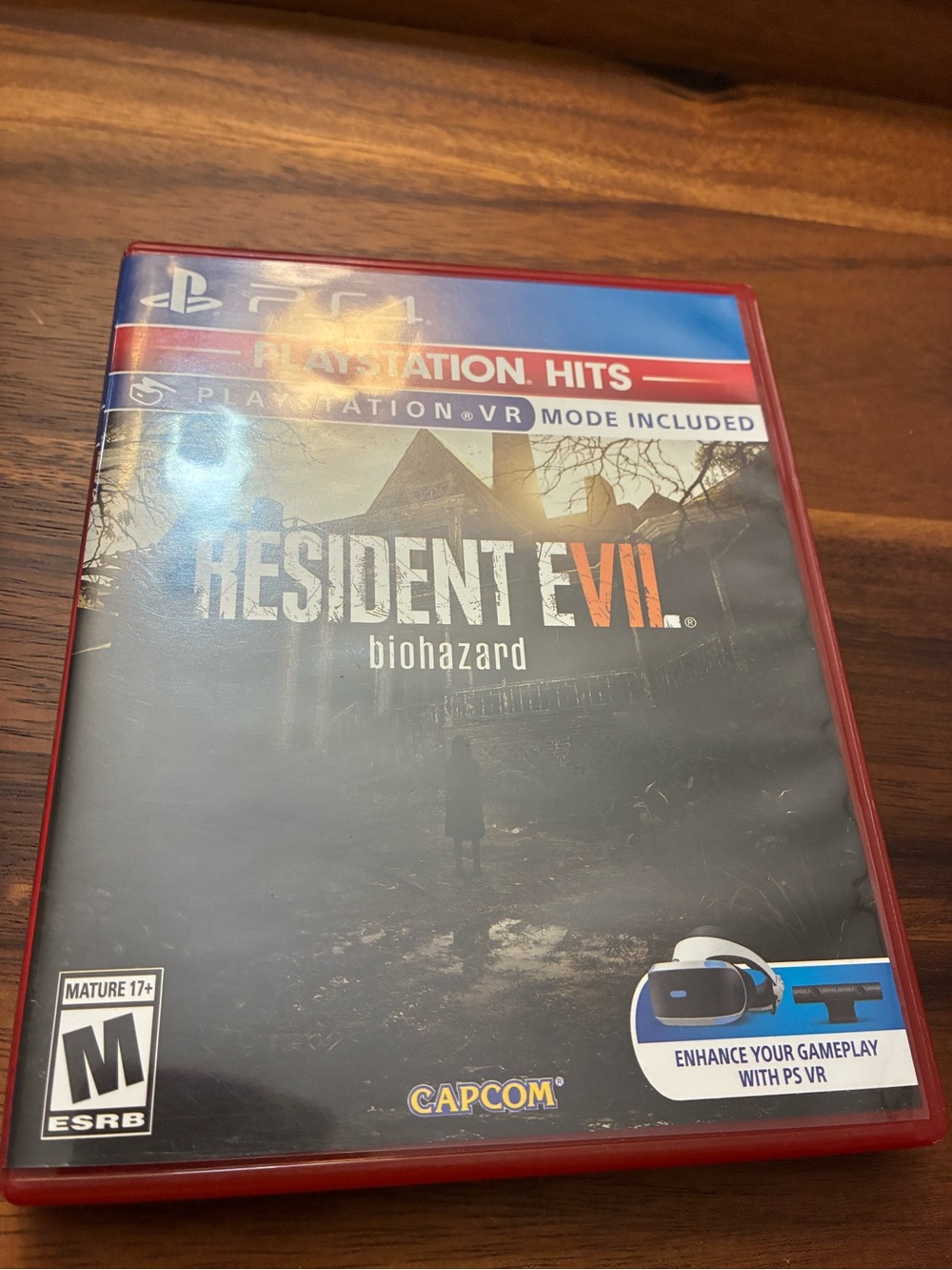 Sony PS4 Resident Evil VII Biohazard PlayStation Hits Red/Blue Case